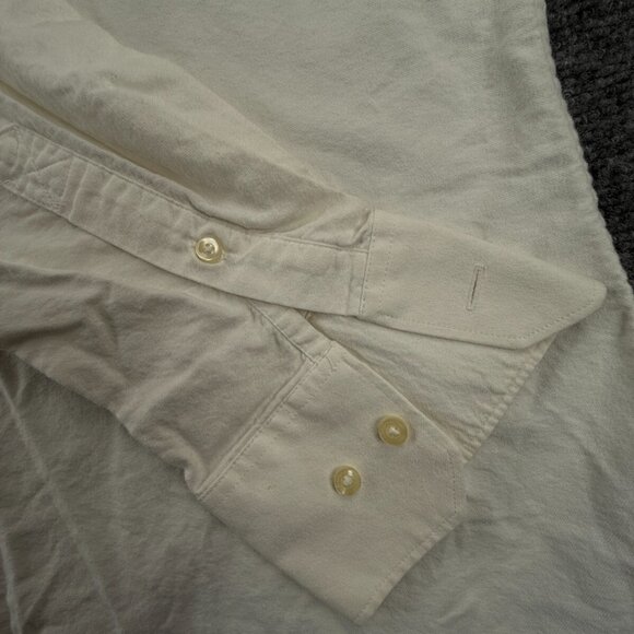Barbour Tailored Fit Us Size XL Long Sleeve White Button Up Shirt Cotton Adult - Picture 10 of 16